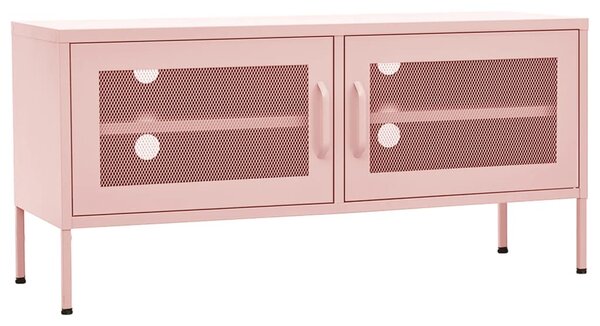 TV Cabinet Pink 105x35x50 cm Steel