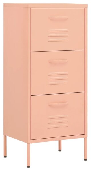 Storage Cabinet Pink 42.5x35x101.5 cm Steel