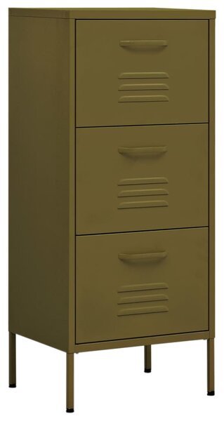 Storage Cabinet Olive Green 42.5x35x101.5 cm Steel