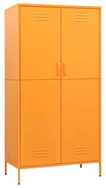 Wardrobe Mustard Yellow 90x50x180 cm Steel