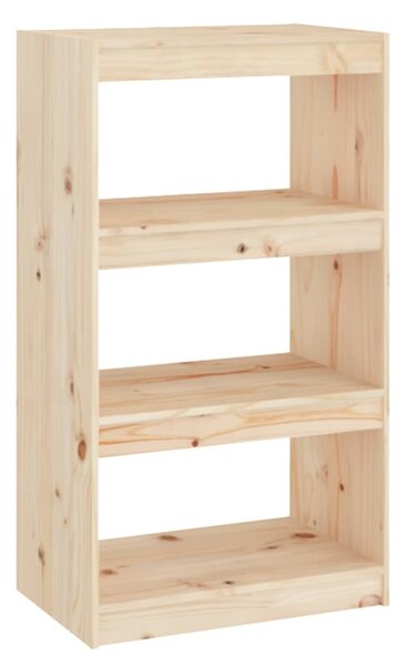 Book Cabinet/Room Divider 60x30x103.5 cm Solid Wood Pine