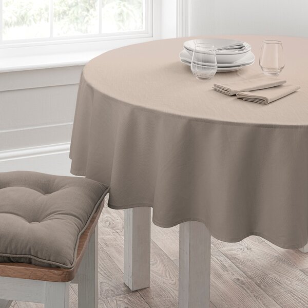 Isabelle Round Tablecloth Grey