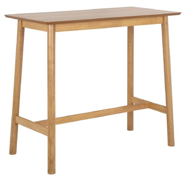 Belgrade Wooden Rectangular Bar Table In Matt Oak