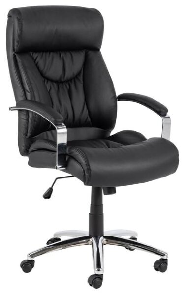 Bellvue PU Leather Home And Office Chair In Black