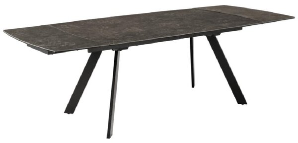 Belton Ceramic Extending Dining Table In Black