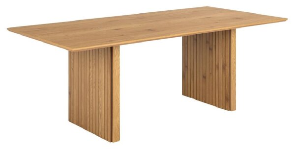 Carlton Wooden Rectangular Dining Table In Matt Oak