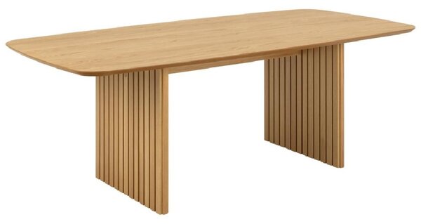 Calais Wooden Rectangular Dining Table In Oak