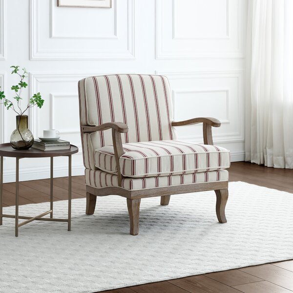 Esme Woven Folkstone Stripe Occasional Chair Folkstone Stripe Mulberry