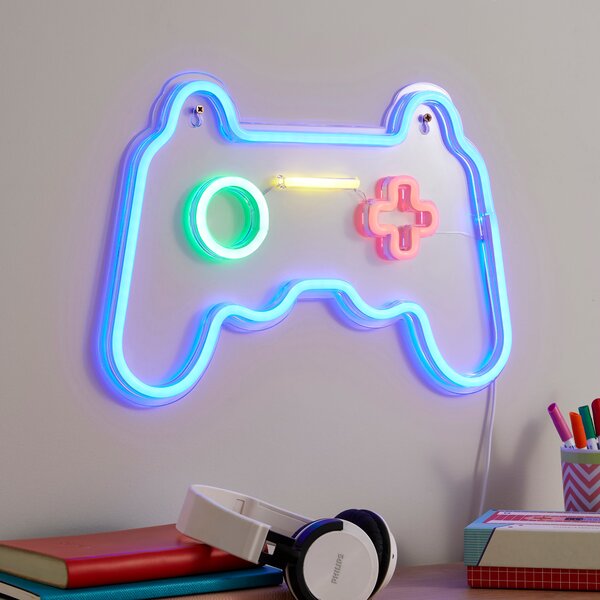 Game Controller Neon Sign Clear