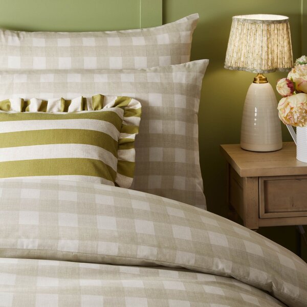 Riviera Hartsford Check 144 Thread Reversible Duvet Cover & Pillowcase Set