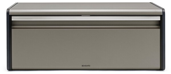 Brabantia Platinum Fall Front Bread Bin Grey