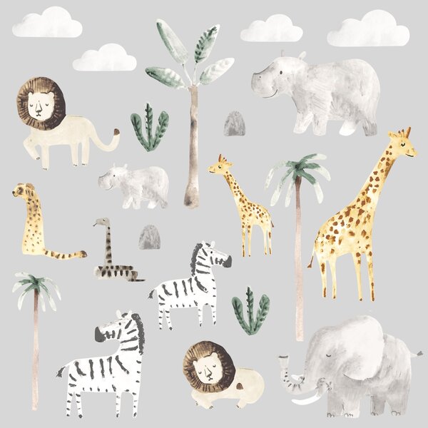 Safari Natural Medium Wall Stickers