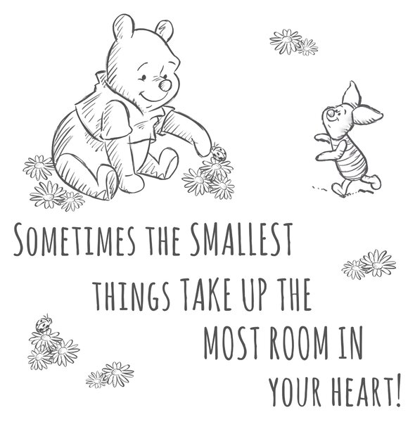 Disney Mindful Winnie Small Wall Stickers