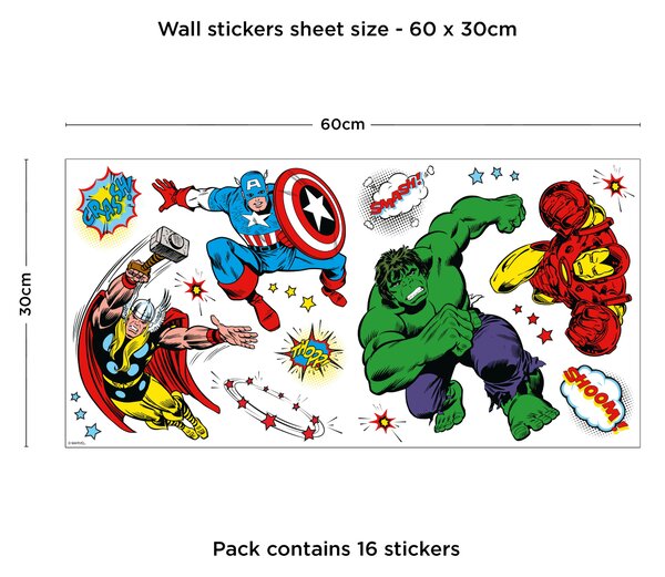 Disney Marvel Comics Wall Stickers