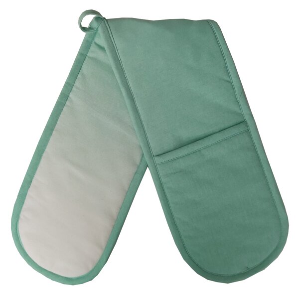 Printed Ombre Double Oven Gloves Seafoam