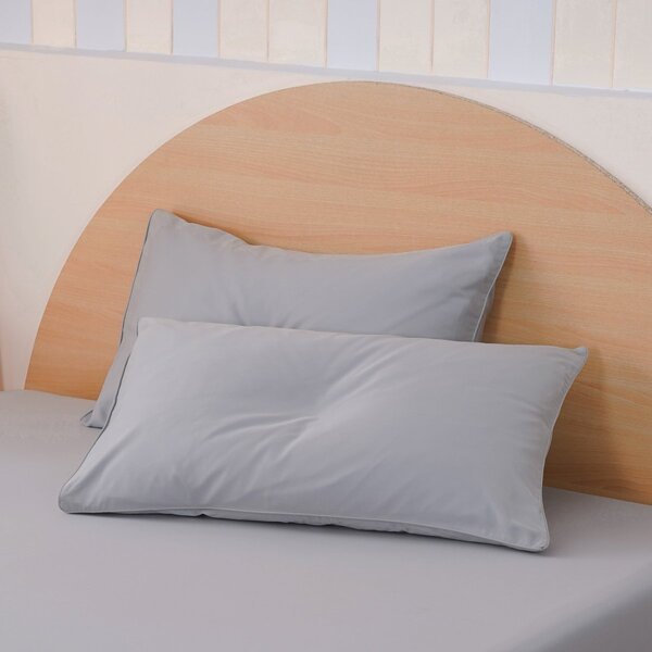 Ackly Bamboo - Dove Grey Pillowcases Pair, Super King