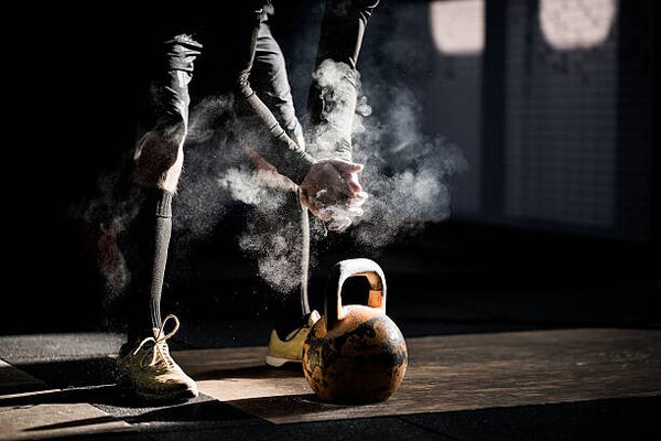 Photography Gym fitness workout: Man ready to, ilbusca