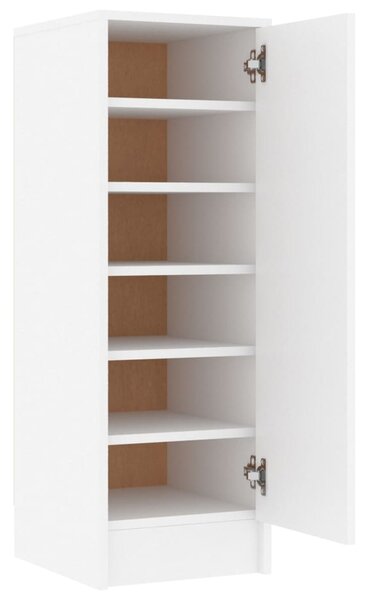 Shoe Cabinet White 32x35x92 cm Engineered Wood