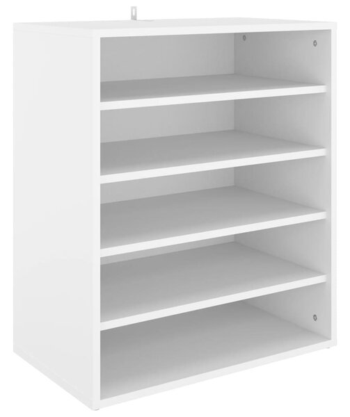 Shoe Cabinet White 60x35x70 cm Engineered Wood