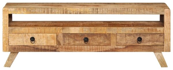 TV Cabinet 110x30x40 cm Solid Mango Wood