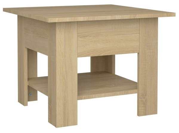 Coffee Table Sonoma Oak 55x55x42 cm Engineered Wood