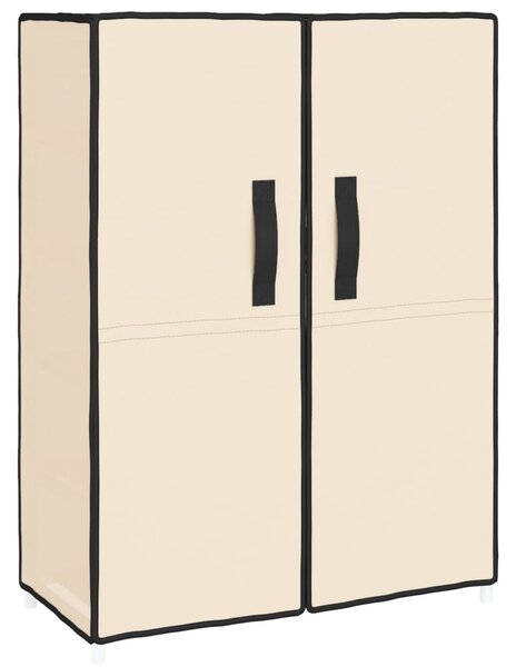 Shoe Cabinet Cream 60x28x90 cm Fabric