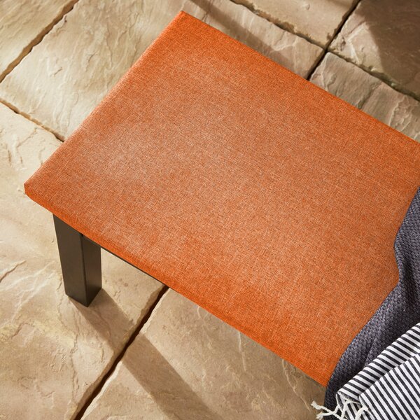 Elements Textured Water Resistant Bench Pad Tigerlily