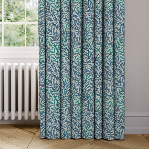 William Morris At Home Willow Bough Made to Measure Curtains Blue/White/Green