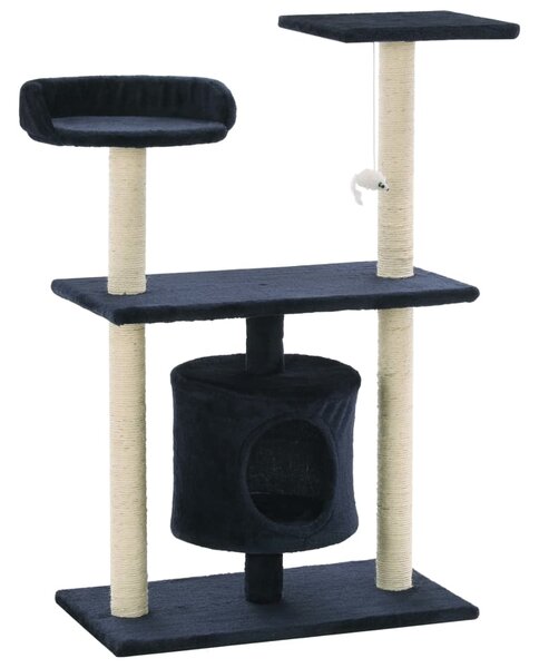 Cat Tree with Sisal Scratching Posts 95 cm Dark Blue