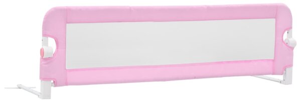 Toddler Safety Bed Rail Pink 120x42 cm Polyester