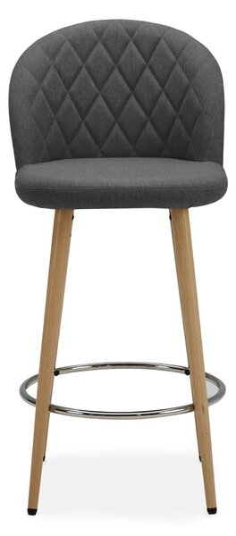 Astrid Fabric Bar Stool Dark Grey