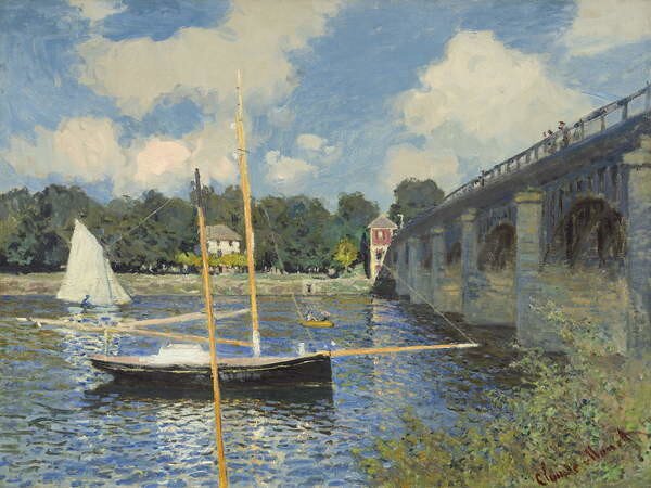 Claude Monet - Fine Art Print The Bridge at Argenteuil, 1874, (40 x 30 cm)
