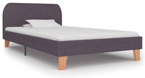 Bed Frame Taupe Fabric 90x190 cm 3FT Single