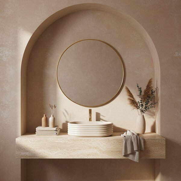 Countertop Basin Rea Nicoletta Beige