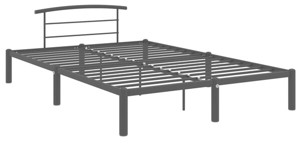 284658 Bed Frame without Mattress Black Metal 120x200 cm