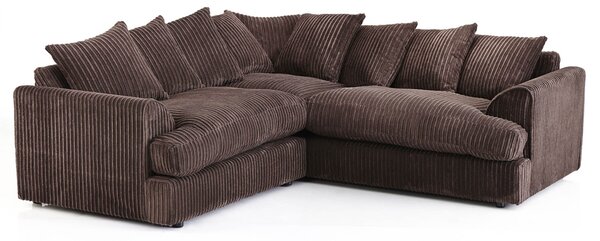 Jasper Large Corner Sofa Chocolate