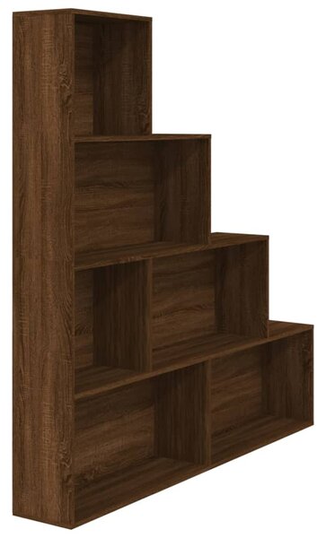 Book Cabinet Brown Oak 155x24x160 cm