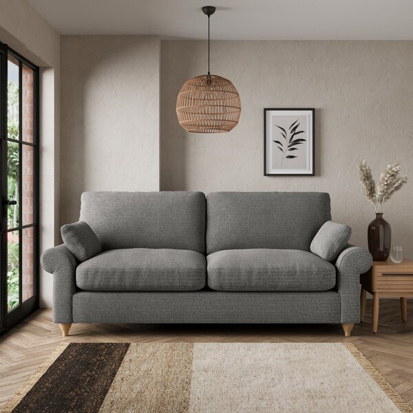 Salisbury Textured Weave 3 Seater Sofa Textured Weave Graphite