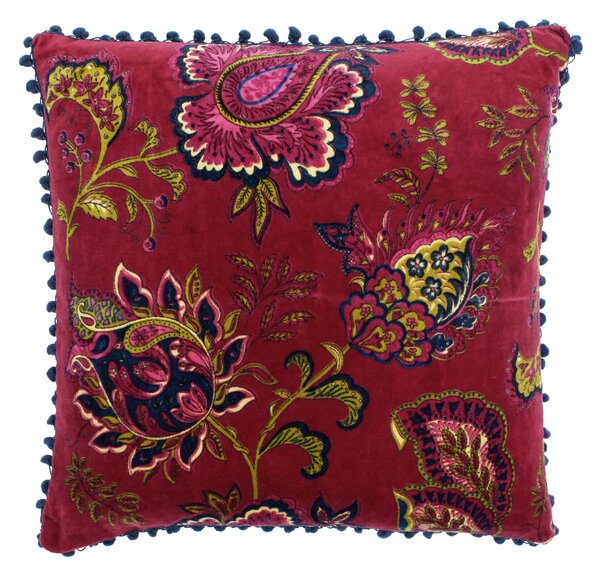 Malisa Paisley Cushion Pomegranate