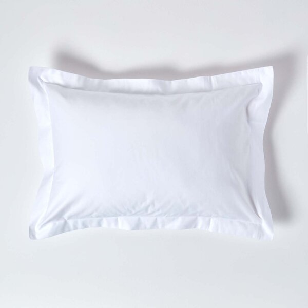 Homescapes White Egyptian Cotton Oxford Pillowcase 1000 TC