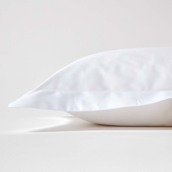 Homescapes White Organic Cotton Oxford Pillowcase 400 TC