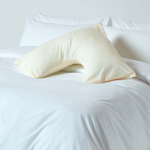 Homescapes Cream Egyptian Cotton V Shaped Pillowcase 200 TC