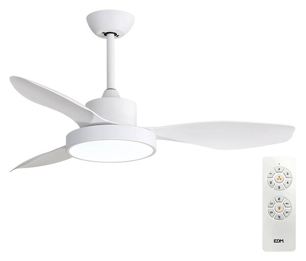 Ceiling Fan with Light EDM 33817 Arctic White 24 W 38 W 2160 Lm