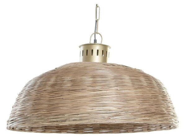 Ceiling Light DKD Home Decor Brown Multicolour Golden Metal wicker 50 W 220 V 74 x 74 x 47 cm