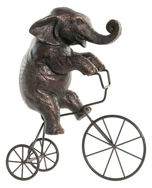 Decorative Figure DKD Home Decor Metal Resin Elephant (30 x 12 x 37 cm)