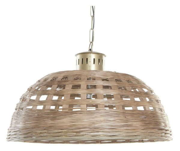 Ceiling Light DKD Home Decor Brown Multicolour Golden Metal wicker 50 W 220 V 72 x 72 x 44 cm