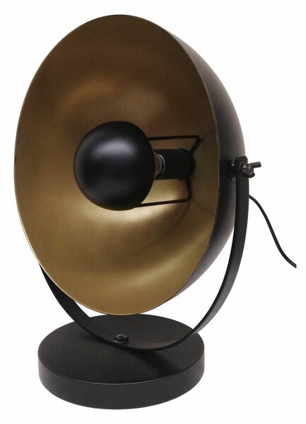 Desk lamp DKD Home Decor Black Golden Metal (34 x 22 x 35 cm)