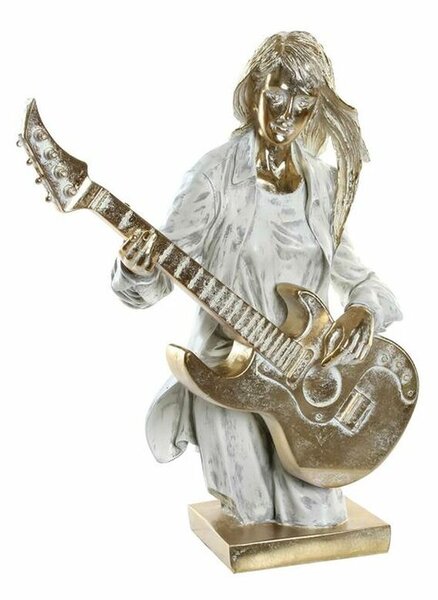 Decorative Figure DKD Home Decor 37 x 25 x 50 cm Golden White Music