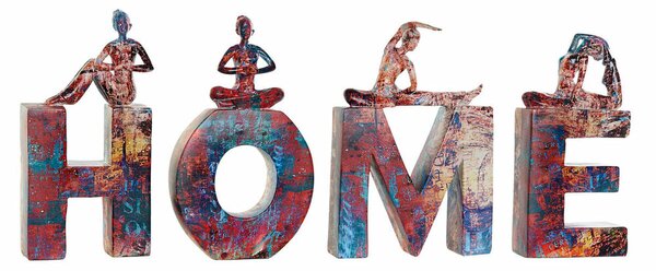 Decorative Figure DKD Home Decor Resin (11.5 x 4.5 x 23 cm) (4 pcs)