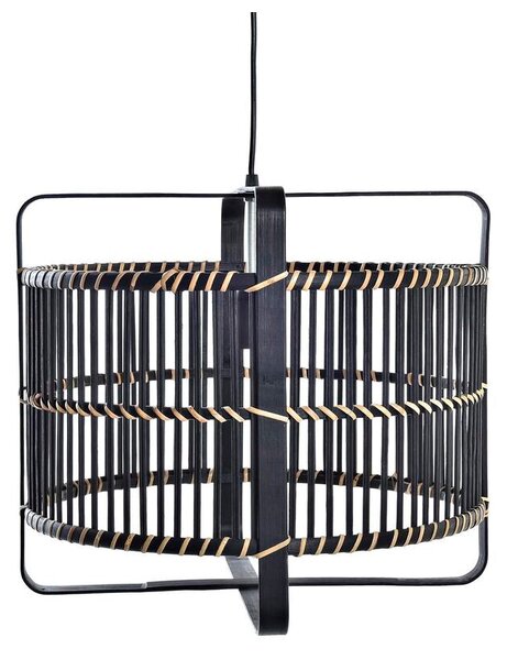 Ceiling Light DKD Home Decor Black Bamboo 50 W 40 x 40 x 35 cm